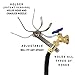 New Design Expandable Garden hose, Triple Layer Latex Core, 48 Ply, Solid Brass Fitting Shut Off Valve Spray Nozzle Stainless Steel Holder (50ft Black)