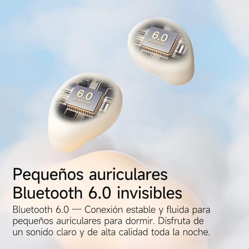 sunvito Sleep Headphones, Mini Headphones for Sleeping, Wireless Bluetooth 6.0, Side Sleeper, Power Indicator for Workout, Travel,