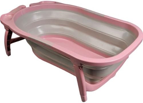Babysun Baignoire Pliable Taupe Rose Amazon Fr Bebes Puericulture