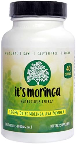 It's Moringa Nutritious Energy, 120 Vegetarian Capsules, 1800-mg Daily, 40 Day Supply, All Natural Appetite Suppressant