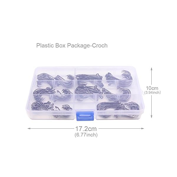 Croch-150-Pack-Octopus-Circle-Hooks-6-Size-1-10-20-30-40-50