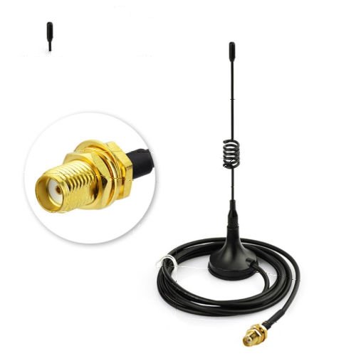 Vehicle VHF UHF Ham Mobile Radio Antenna with Magnetic Base SMA Female 3m Cable USA Shipping