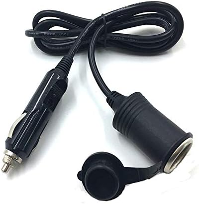 1本入り シガーソケット 延長ケーブル 車用 1 8m Dc電源 12v 24v 兼用 キャップ付き パイロットランプ内蔵 シガーアダプター用延長コード 安全安心使用 絶縁性よく 耐熱耐腐蝕 ブラック