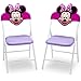 Delta Children 4-Piece Kids Furniture Set (Storage Table with 2 Chairs & Fabric Toy Box) - Ideal for Arts & Crafts, Snack Time, Homeschooling, Homework & More, Disney Minnie Mouse