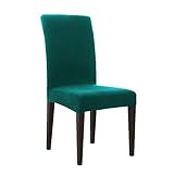 DyFun Jacquard Spandex Stretch Dining Room Chair Slipcovers (2, Blue)