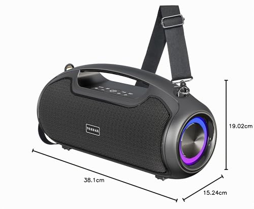 Portable Bluetooth Speaker, (200W MAX) 120W Powerful Wireless Speaker, IP65 Waterproof Bluetooth Speaker, Deep Bass/DSP/Bluetooth 5.3/TF/USB, Ideal for Parties, Outdoors, Family, Gift