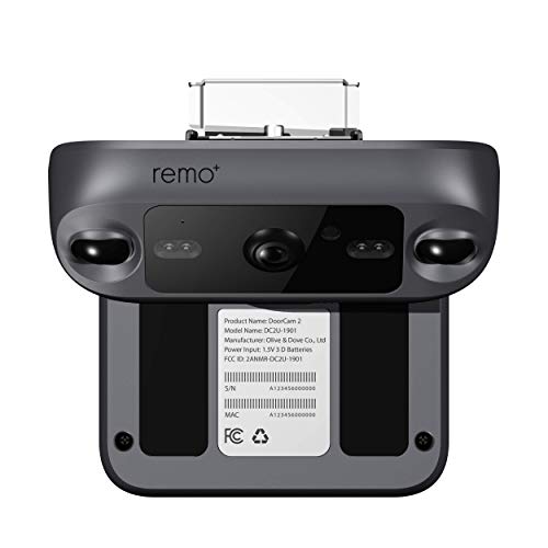 Remo+ Doorcam Wireless Over-The-Door Smart Security Camera with