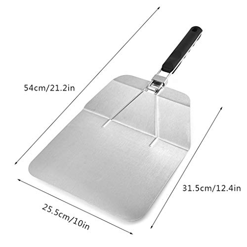 Fengyuanhong Stainless Steel Pizza Peel Spatel met Folding Heat Proof Handle Cake Lifter Shovel Keuken Tool - Afbeelding 7