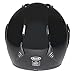 Fuel Helmets SH-WS0015 Open Face Helmet with Shield, Gloss Black, Medium