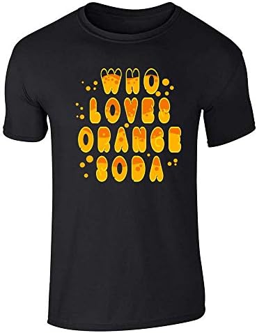 Who Loves Orange Soda Funny Retro 90s Quote Graphic Tee T-Shirt for Men Who Loves Orange Soda Funny Retro 90s Quote Graphic Tee T-Shirt for Men