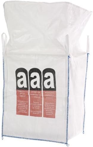 Asbestos 90X90X110&nbsp;cm Big Bag with 4&nbsp;Loops, 5000&nbsp;kg Breaking Load DIN EN ISO 21898