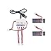 YouCute 2pcs 350mAh Battery and 1to3 Charger for UDI U818A WiFi FPV UDI U845 RC Quadcopter Drone Spare Parts