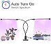 18W Plant Grow Light with Auto Turn On Function, slitinto Dual Head 36 LED 5 Dimmable Levels Grow Lamp Bulbs, 3/9/12H Timer, Spectrum Switching, Adjustable Gooseneck for Indoor Plants [New Converter]
