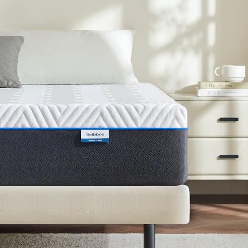 Belbbos Single Memory Foam Mattress 90x190x20cm — Medium Firm Orthopedic Support with Breathable＆Removable Cover,Cooling Gel Foam for Pressure Relief＆Back Pain— CertiPUR-US Certified