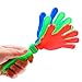 Resinta 24 Pieces Hand Clappers Plastic Noisemaker Noise Makers with Drawstring Bag for Fiesta Party Birthday Favors, 7.5 Inch