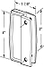 Prime-Line A 111 Black Plastic Sliding Screen Door Pull (2 Pack)