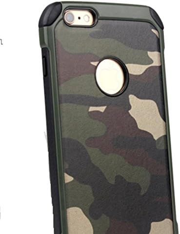 iPhone 6s case,iPhone 6 Camo Cases,2 In 1 Plastic Leather and TPU Hybrid Slim Strong Hard Back Heavy Duty Shockproof Armor Camouflage Cover Case for iPhone 6/6s - Green