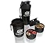 SmartShake Original Bottle, 20 oz Shaker Cup, Gunsmoke Black