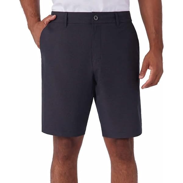 『TEN SHORTS STRIPE CHARCOAL S』 HANG TEN Men's Shorts Hybrid Series - Wharf in Dark Charcoal