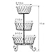 Carol Wright Gifts 3-Tier Wire Basket,Black,One Size Fits All