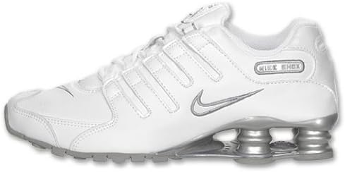 nike shox nz white metallic silver