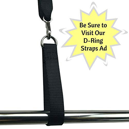 EZ-Xtend Boat Zipper Premium Bimini Top Strap with Hook - Adjustable All Stainless Steel Bimini Top Hardware - in Black or White - PKG of 1 (Black 21" - 30") - Thumbnail 7
