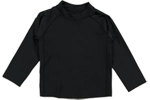 Leveret Long Sleeve Baby Boys Girls Rash Guard Sun Protected UPF + 50 Kids & Toddler Swim Shirt (12 Months-5 Toddler)
