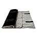 treachi Retail Jewelry Roll Watch Bracelet Velvet Travel Storage Pouch Black Grey Velvet