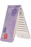 Indressme Womens Bifold Cute Multi Card Case Thin Wallet with Zipper Pocket