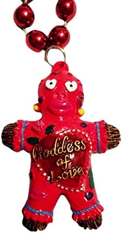 MGPSRed Goddess of Love Voodoo Bead Mardi Gras Beads Party Favor Necklace