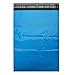 MFLABEL 100 10x13 Blue Poly Mailers Shipping Envelopes Bags Plus 12pcs Red Fragile Stickers