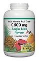 Natural Factors - 100% Natural Fruit Chew C Jungle Juice 500 mg. - 180 Chewable Wafers