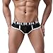 Men's Underwear,Neartime Thin Boxers Light Men Shorts Briefs Musical Note Type (M, Black)