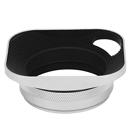 35 Mm Film 49mm Lens Cap Square Metal Lens Hood With 49mm Adapter