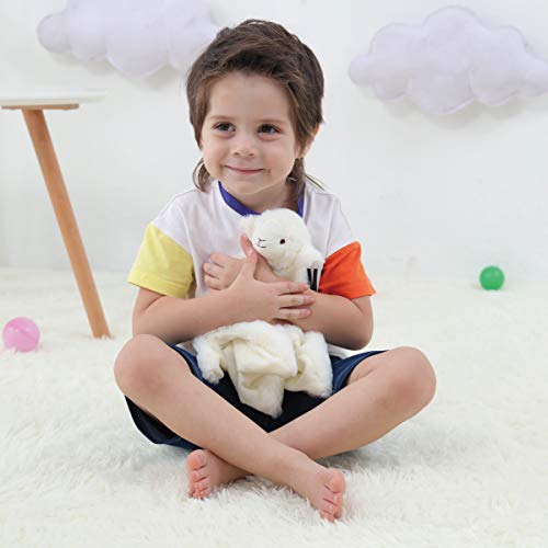 Apricot Lamb Luxury Snuggle Plush White Lamb Sheep Infant Stuffed