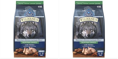 Blue Buffalo Wilderness Adult High-Protein Dry Dog Food with Real Chicken, Grai…