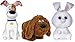 THE SECRET LIFE OF PETS - Set of 3 Plush toys 