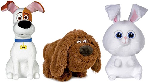 THE SECRET LIFE OF PETS - Set of 3 Plush toys 