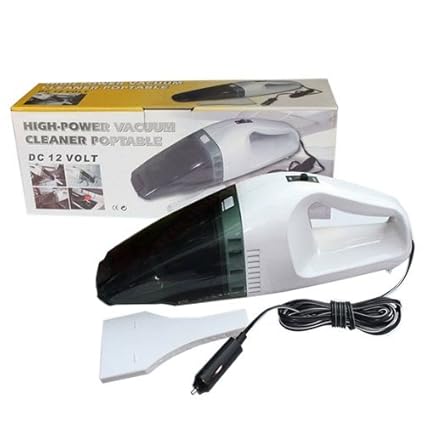 Cpixen 12V Mini Wet and Dry Handheld Portable Lightweight Car Vacuum Cleaner