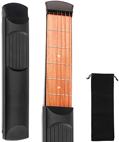 Pakala66 Pocket Guitar 6 Strings Portable Guitar Practice Gadgets 6 Fret Pocket Strings for Beginners