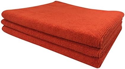 SOFTSPUN Microfiber Cleaning Cloths, 50X50 cms 3 pcs Towel Set 340 GSM (Red). Highly Absorbent, Lint and Streak Free, Multi-Purpose Wash Cloth for Kitchen, Car, Window, Stainless Steel, Silverware. SOFTSPUN Microfiber Cleaning Cloths, 50X50 cms 3 pcs Towel Set 340 GSM (Red). Highly Absorbent, Lint and Streak Free, Multi-Purpose Wash Cloth for Kitchen, Car, Window, Stainless Steel, Silverware.
