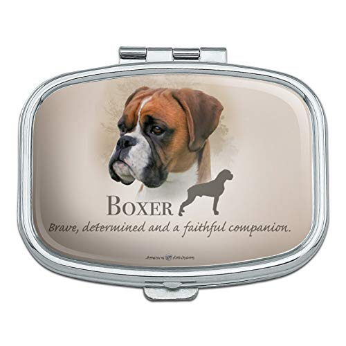 Boxer Dog Breed Rectangle Pill Case Trinket Gift Box