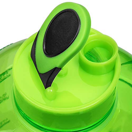 HydroMATE Half Gallon 64 oz Motivational Water Bottle with Time Marker