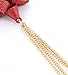 VOGUEKNOCK Gift Bow Necklace Tassel Pedant Jewelry for Christmas Green and Red Bow Pedant (3 bow glitter with tassel)