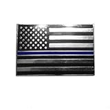 Thin Blue Line American Flag Lapel Pin Package of Two
