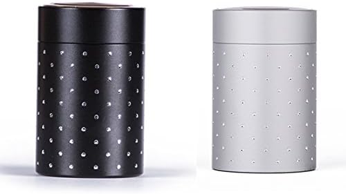 2pcs Stash Jar - Airtight Smell Proof Aluminum Container For Tea/Herb/Spice 100ml (3.4 fl oz)