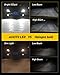 H4 LED Headlight Bulbs Conversion Kit AUXITO H4 9003 Replacement Lamps 6000K Xenon White 12000lm Per Pair All-in-One 1:1 Design, Pack of 2