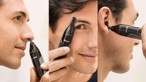 Philips Shaver Series 7000 Wet & Dry Electric Shaver & Nose Trimmer 3000 Bundle, SkinIQ Technology with Steel Precision Blades, Pop-up Trimmer, Travel Case, Cleaning Pod, Amazon Exclusive, ‎BD0101AZ