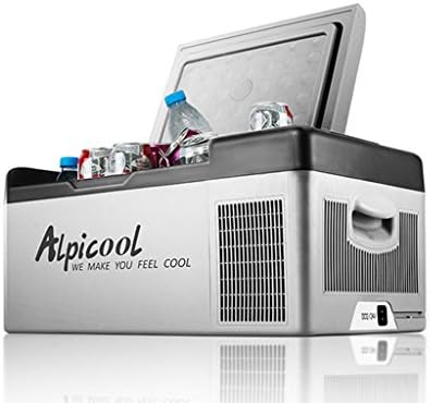 GGCG 15L car Refrigerator, car Small Refrigerator Fast Cooling Box Outdoor Portable Dual-use Refrigerator 12V24V220V