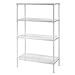 Muscle Rack PWS301447-4W Steel Wire Shelving, 4 Adjustable Shelves, 330 lb Per Shelf Capacity, 47